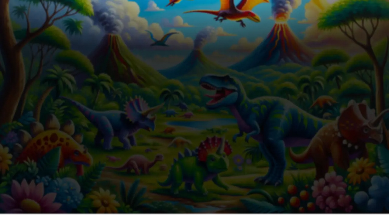 Immersive dinosaur world